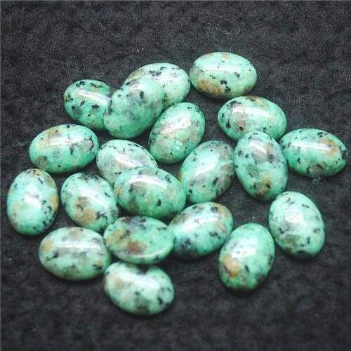 10PCS Nature African Turquoise Beads Stone Cabochons Oval Shape 10X14MM 13X18MM DIY Jewelry