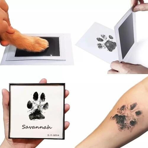 Baby Hand Foot Print Products Baby Wash-free Printing Oil Do Newborn Paw Prin For 0-6 Months Newborn Pet Dog Paw Prints Souvenir