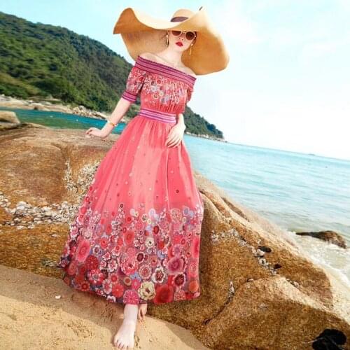 Davidartlife Summer Silk Dresses