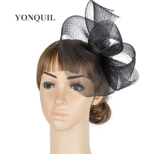 Bride Weddings Bow Hair Headpiece Derby Wedding Headwear Brdal Elegant Women Fascinators Hats For Ladies Bridal Headwear MYQ052