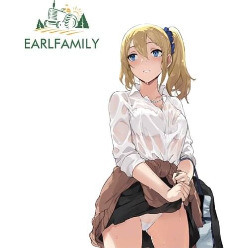 EARLFAMILY 13cm x 7.7cm for Ai Hayasaka Kaguasama Love Is War Car Stickers Fashionable Scratch-Proof Decals Car Goods DIY