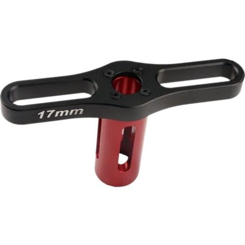 HOT Sale Parts Wheel HEX Nuts Sleeve Wrench 17mm Metal Tools 1/8 Black&Red For RC Car Boat Quadcopter Remote Control Cars