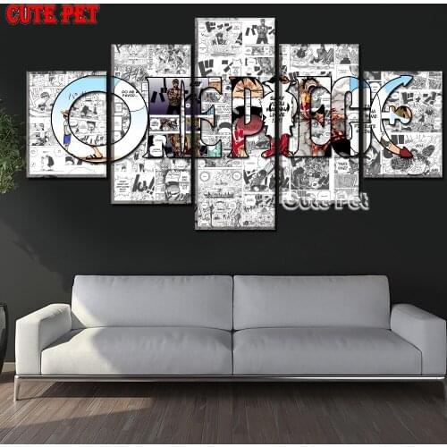 Full Square Drill Modern Artwork DIY Top-Rated 5D Diamond Painting Embroidery Cross Stitch Mosaic Embroidery 5 Pieces Anime Logo