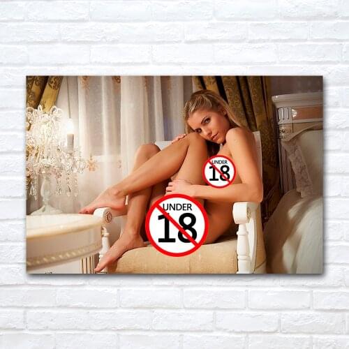 Sexy Blonde Girl Wallpaper Wall Art Posters and Print HD Canvas Painting for Living Room Home Decor