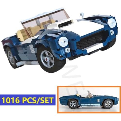 Buildmoc MOC Speed Cars Building Blocks Bricks Race Mustang GT Supercar GTR P1 Car Assemble Model Toys for Children Kids Gifts