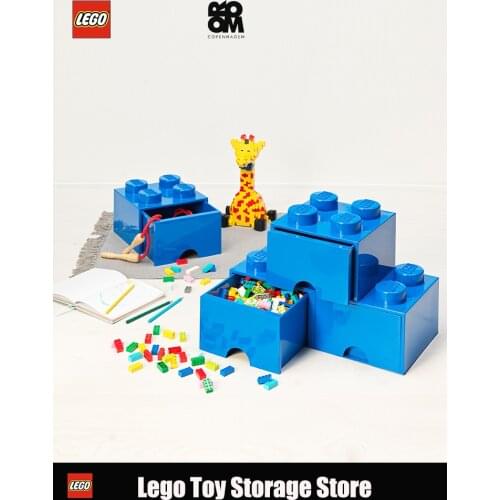 Lego Brick Drawer - Stackable Storage Box Saving Space Case Office House Desktop Organizer Combination Plastic Container