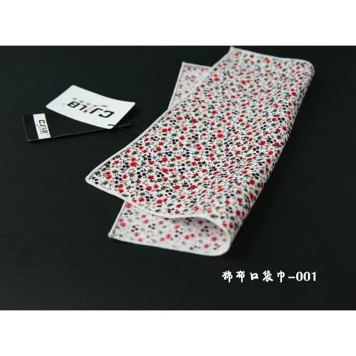 Spot suit fashion printed cotton pocket square mens handkerchief small square mens fancy pocket square