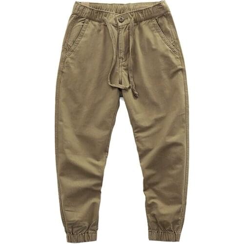 Mens Spring Outwear Casual Overalls Long Trousers Male Streetwear Joggers Cargo Pants Slim Fit Breathable Loose Outdoor Pants