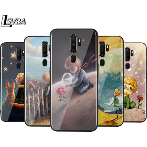Cute Little Prince Fox for OPPO Reno 2 Z 2Z 2F 3 4 Pro 5G F7 A5 A9 2020 Super Bright Black Phone Case Soft Cover Shell