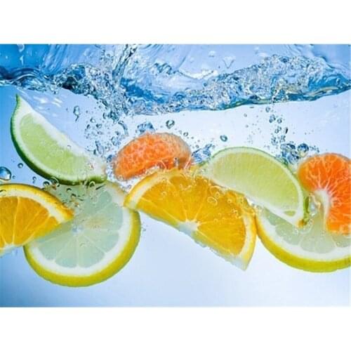 SenyuArt 5D Diamond Painting Full Round Embroidery Art Picture Mosaic Fruit Lemon Accessories Cross Stitch Kits Craft Home Decor