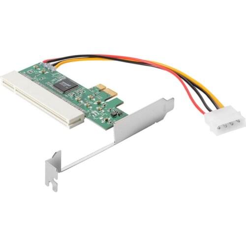 New PCI Express PCI-E to PCI Adapter Card Asmedia 1083 Chipset Green AC385 DU55