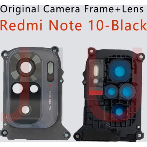 Original For Redmi Note 10 Camera Frame lens Back Main Camera Glass Cover For Redmi Note 10 5G Rear Back Camera lens frame