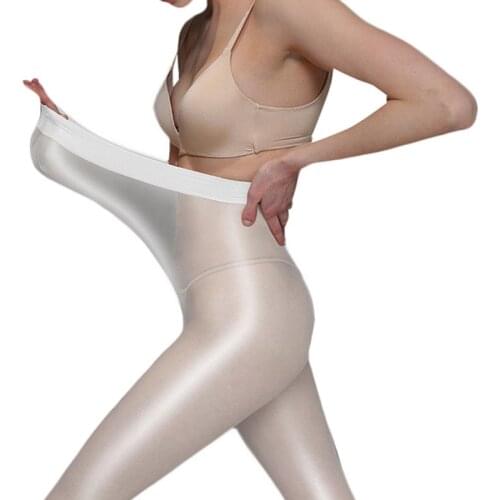 Porno Womens Sexy Oil Shiny Open Crotch Tights 70D Pantyhose Sexy Stockings Hose Dance Fitness Leggings Sexy Lingerie