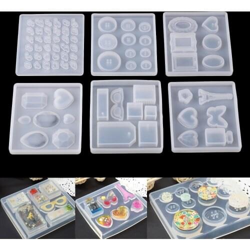 Transparent Letter Ornament Silicone Molds Epoxy Resin Silica Gel Handmade Casting Jewelry Pendant Keychain Crafts Making Tools