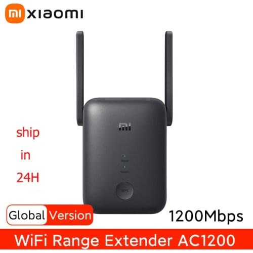 Global Version Xiaomi Wifi Repeater 5GHz Mesh Wifi Range Extender AC1200 1200Mbps Wi-Fi Signal Amplifier Mi Wireless Router