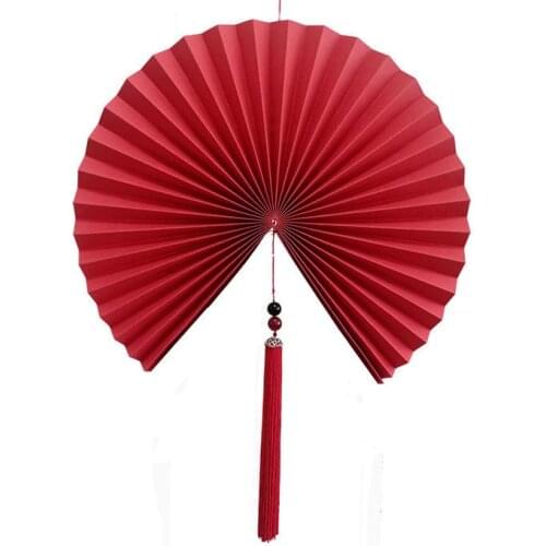 Folding fan window fan festive supplies wedding fan round fan women paper fan