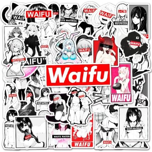 10/30/50PCS Anime Sexy Waifu Girl Graffiti Sticker Toy Suitcase Laptop Skateboard Mobile Phone Car Skateboard Sticker Wholesale