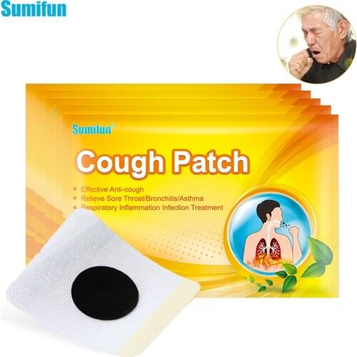 Sumiun 30pcs Cough Patch Asthma and Allergic Rhinits Treatment Plaster Excessive Phlegm /Throat Itching /Cold Medical Stickers