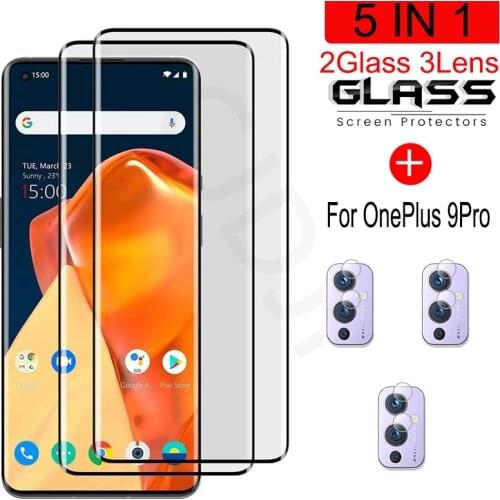 Tempered Glass For OnePlus 9 Pro Explosion-proof Screen Protector Glass For OnePlus 9 Pro Camera Film For 1 +9 Pro
