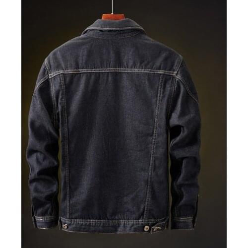 Winter Mens Fleece Lining Warm Denim Jacket Cowboy Casual Coat Plus Size 5XL Jeans Jackets Streetwear Single Breasted Man Coats