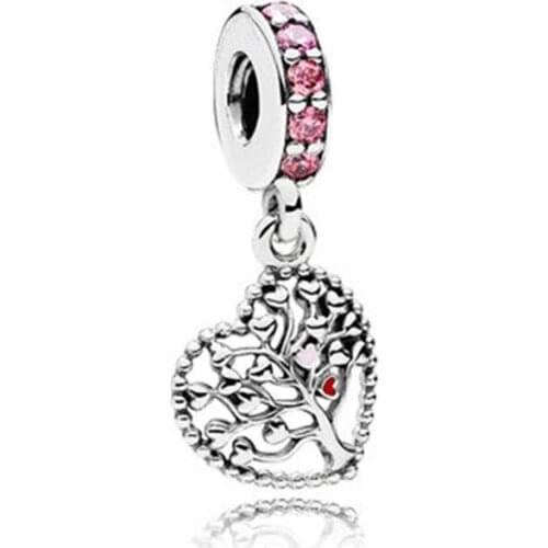 1PCS/LOT Love Tree Zinc Alloy String Decoration Dripping Oil Technology Romantic DIY String Beads