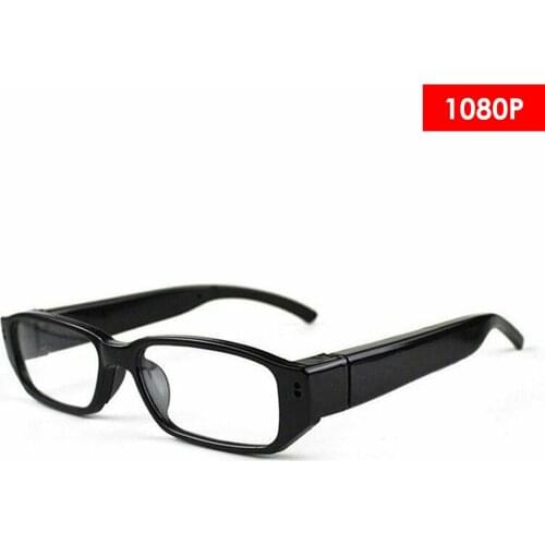 1080P HD Mini Camera Glasses Eyeglass DVR Video Recorder NVR Records For Field Training Climbers Travelers