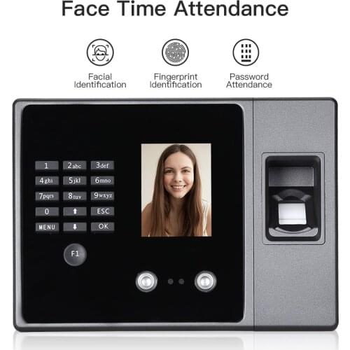 Biometric Attendance System Biometric Intelligent Face Time Attendance Recognition Time Clock USB/Ethernet Employee Recorder