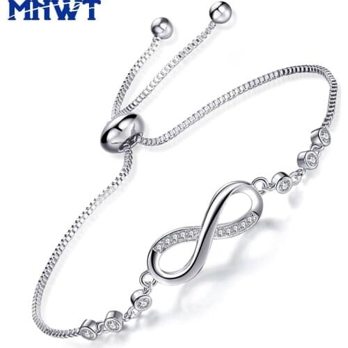 MNWT New 8 Shape Geometric Adjustable Bracelets Bracelet for Women With Crystal Stones Fashion Jewelry Gift