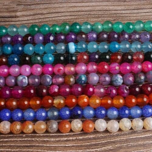 LanLi fashion natural Jewelry colours Popcorn agates stones loose beads DIY woman bracelet necklace ear stud and accessories