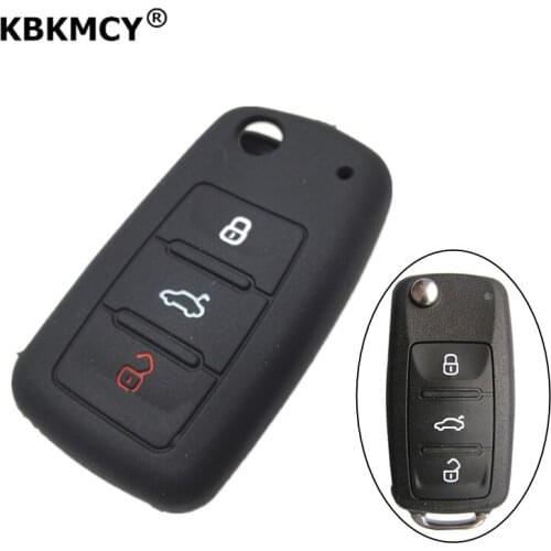 Car styling Silicone Key Case for For VW Golf Jetta Polo For SKODA Fabia Octavia Superb Remote fob Protetion Cover Anti Scratch