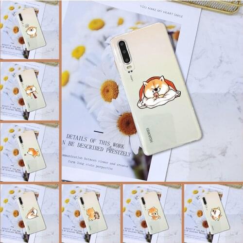 Phone Case For Huawei P Smart Z P Smart Plus 2019 Silicone Cute Dog Shiba Inu Back Cover For Huawei P30 Lite Pro P20 Lite 2019