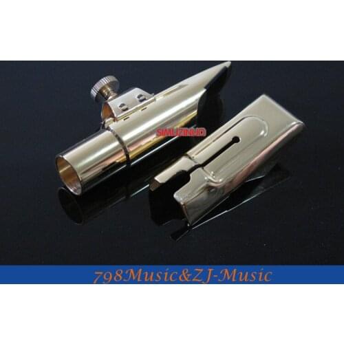 F-7 Model 7#-Professional Metal Alto Saxophone Mouthpiece Gold Plated