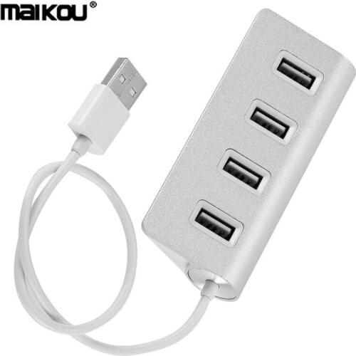 Maikou 4 Ports USB2.0 HUB Super Speed Aluminium Alloy Splitter Adapter Converter