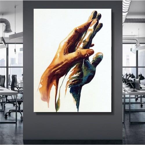 Modular Pictures Canvas Cool Painting Hands Wall Art Abstract 1 Panel Posters Print Modern Living Room Home Decor No Framework
