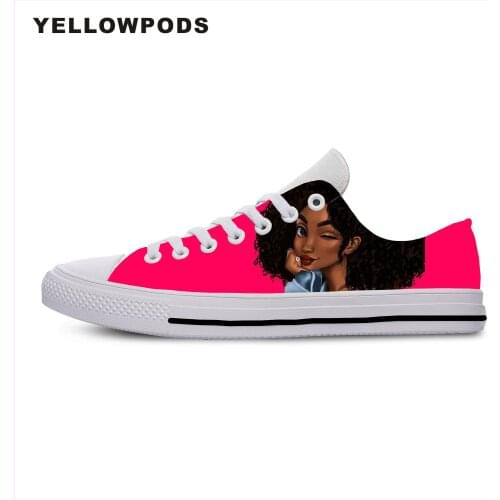 Mens Shoes Casual Black Art African Girls New Fashion Comfortable Shoes Breathable Shoes Customized White Brand Shoes