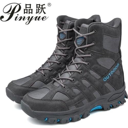 Mens Military Boot Combat Motocycle Boots Mens Ankle Boot Tactical Big Size 39-47 Army Boot Male Shoes Work Safety Shoes