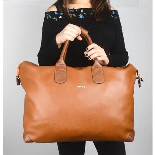 Fossil 2020 New Folding Travel Bag Large Capacity Waterproof Bag Tote Large Handbags Outdoor Travel Bag High Quality Leather Bag