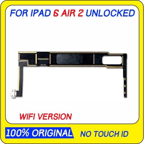 Original unlocked for Ipad 6 Logic Boards WIFI -3G / WIFI version for Ipad Air 2 Motherboard with IOS System A1566 A1567