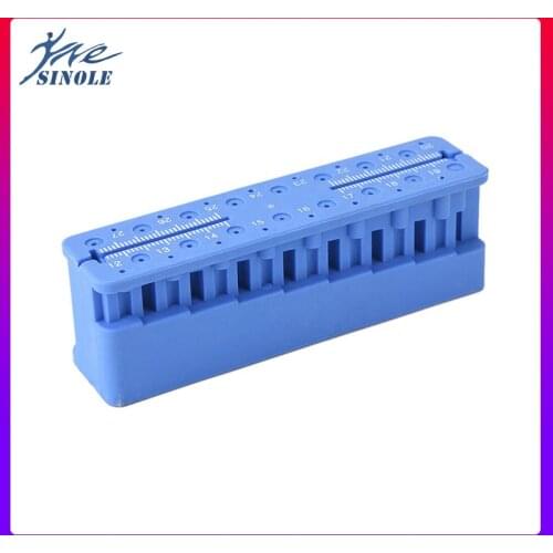 1pcs Plastic Dental Mini Endo Measuring Autoclavable Endodontic Block Files Dentist Instrument Measuring Block Holder Stand