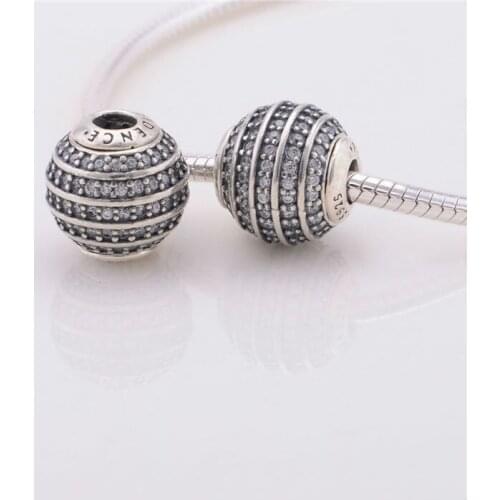 Fits Pandora Essence Bracelets Confidence Silver Essence Beads Original 100% 925 Sterling Silver Charms DIY Jewelry 09S105