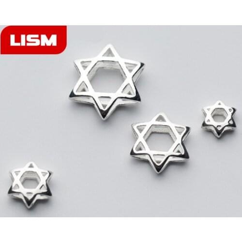 Inner diameter 3-7mm hexagon hollow beads accessories handmade DIY jewelry accessories