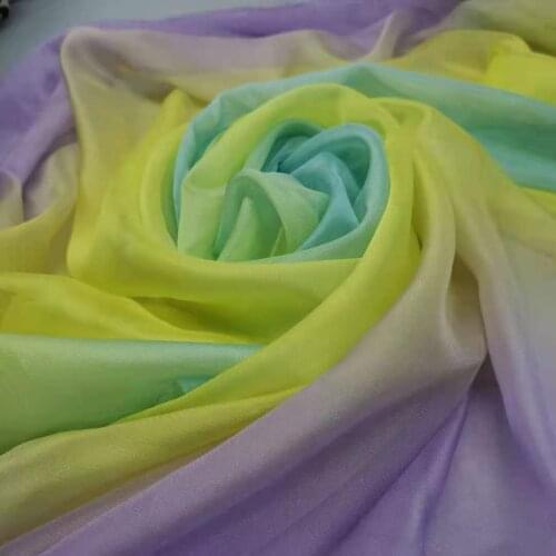 Dancing Dress Ombre Chiffon Cosplay 30D Thin Scarf Skirt Material Gradient