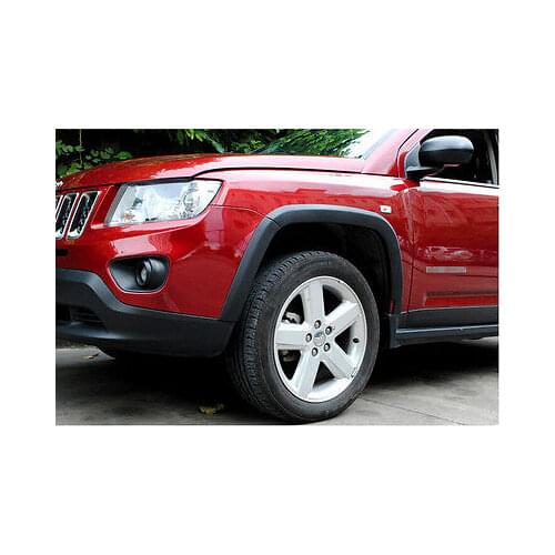 High Quality!Black Fender Flares Wheel Arch 10pcs for JEEP COMPASS 2011 - 2015