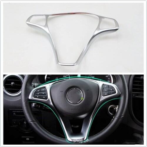 For Mercedes-Benz VITO 2017 high-quality ABS steering wheel decorative frame, steering wheel sequins, car Accessories