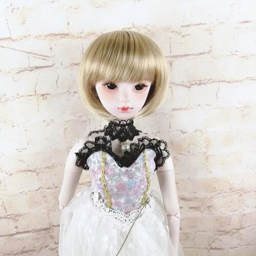 1/3 1/4 1/6 1/8 High Temperature Fashion Short Cute Style Wire BJD Hair Wig