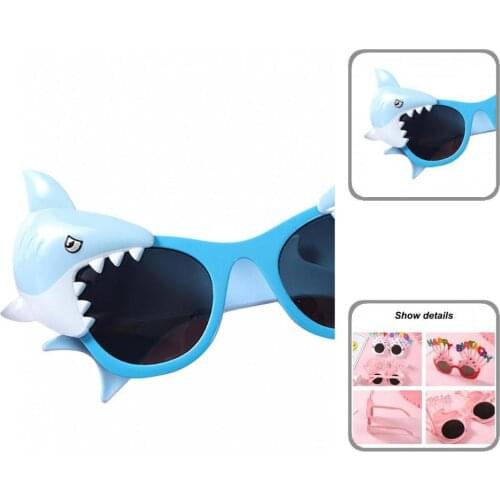 5 Styles Excellent Lovely Cartoon Sunglasses Decoration Plastic Cartoon Sunglasses Eco-friendly for Household
