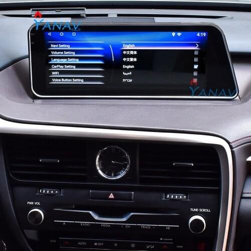 Android Car GPS Navigation Player Radio for-LEXUS RX RX200 RX350 RX450 2016-2019 Car Video 12.3" touch screen Multimedia Player