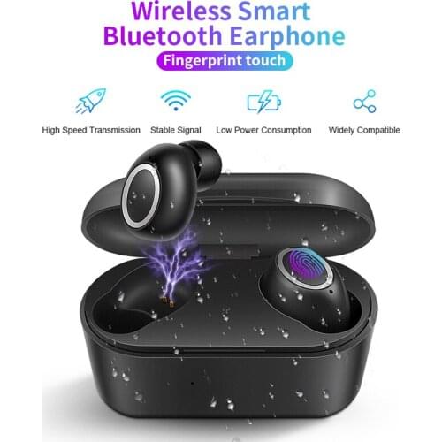 TWS Bluetooth 5.0 Wireless Earphones In Ear Handsfree Headphone Sport Earbuds For Phone With Microphone fone de ouvido Bluetooth