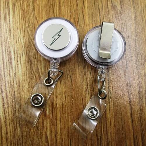Bolt ID Badge Reel gift for him/her friend family retractable recoil id badge holder work fun