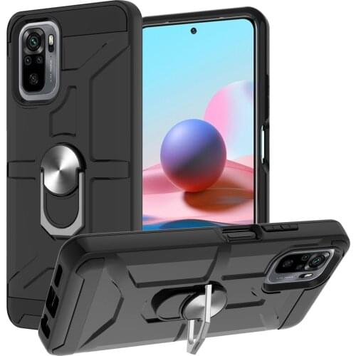 Finger Ring Stand Case For Xiaomi Redmi Note 10 case note 10S Magnetic Holder Bracket Cover For Redmi 9T 9A 9C note 9 pro 5G